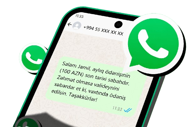 WhatsApp ilə avtomatik xatırlatma